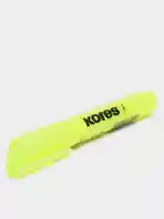 Маркер выделитель текста KORES 1-4 мм желтый 36001