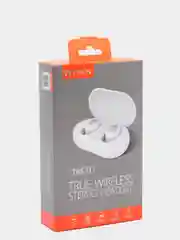 Белый беспроводные Bluetooth-наушники вакуумные, с зарядным чехлом, TWS, T1