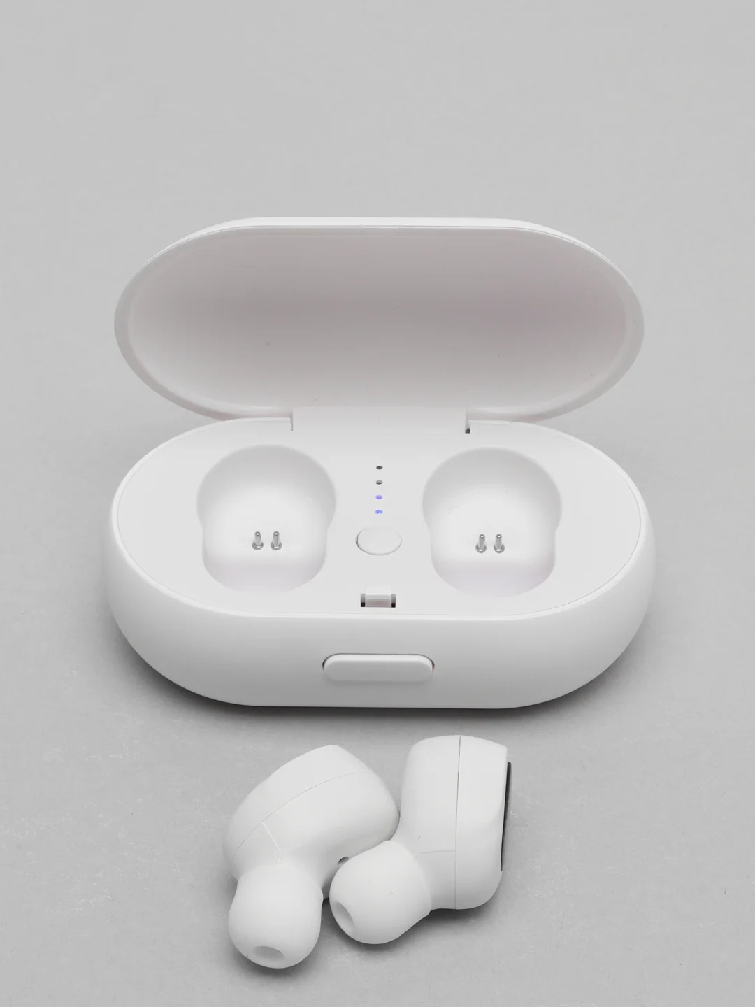 Белый беспроводные Bluetooth-наушники вакуумные, с зарядным чехлом, TWS, T1
