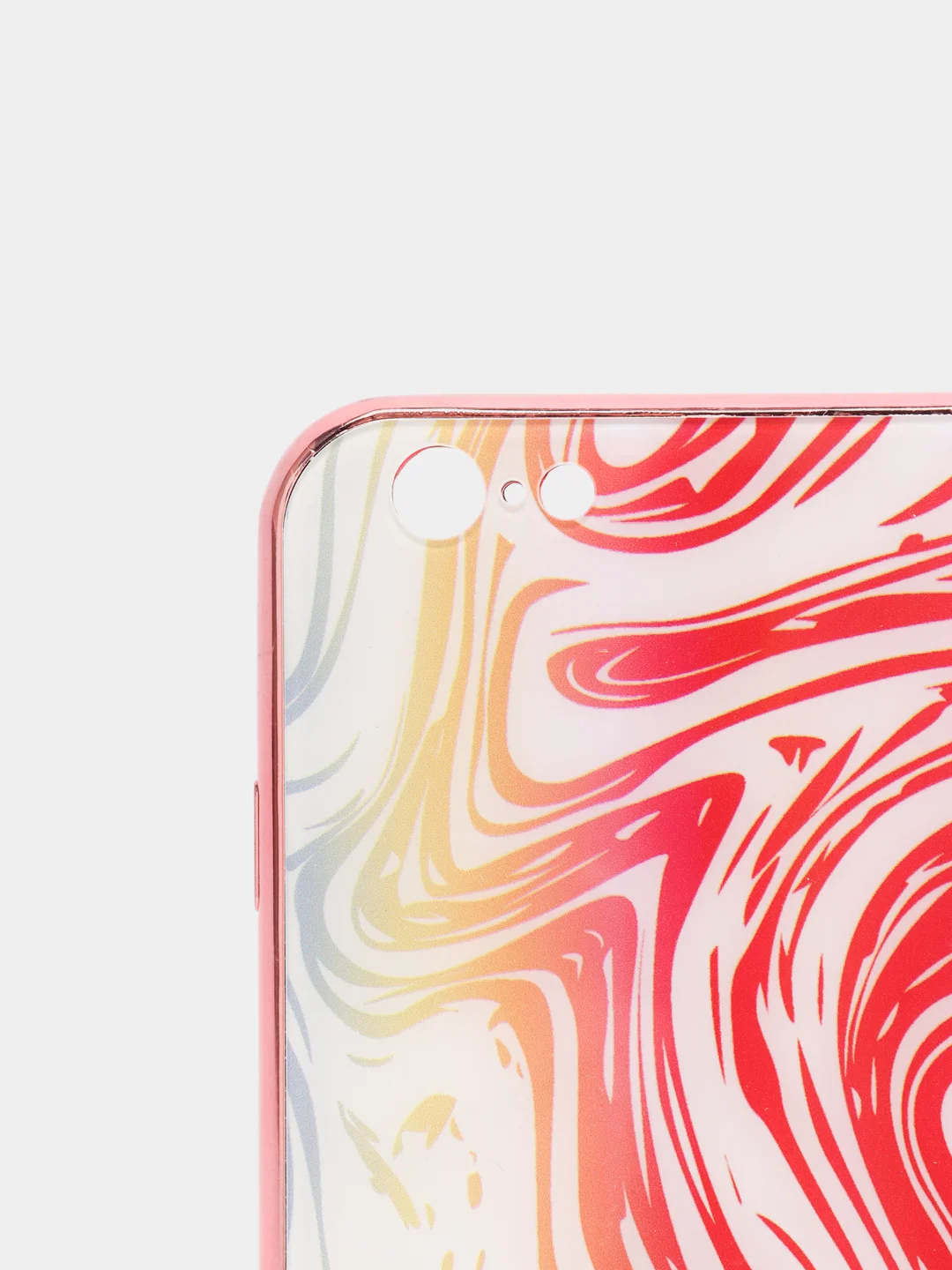Желтый чехол iPhone 6/6s пластиковый абстракция