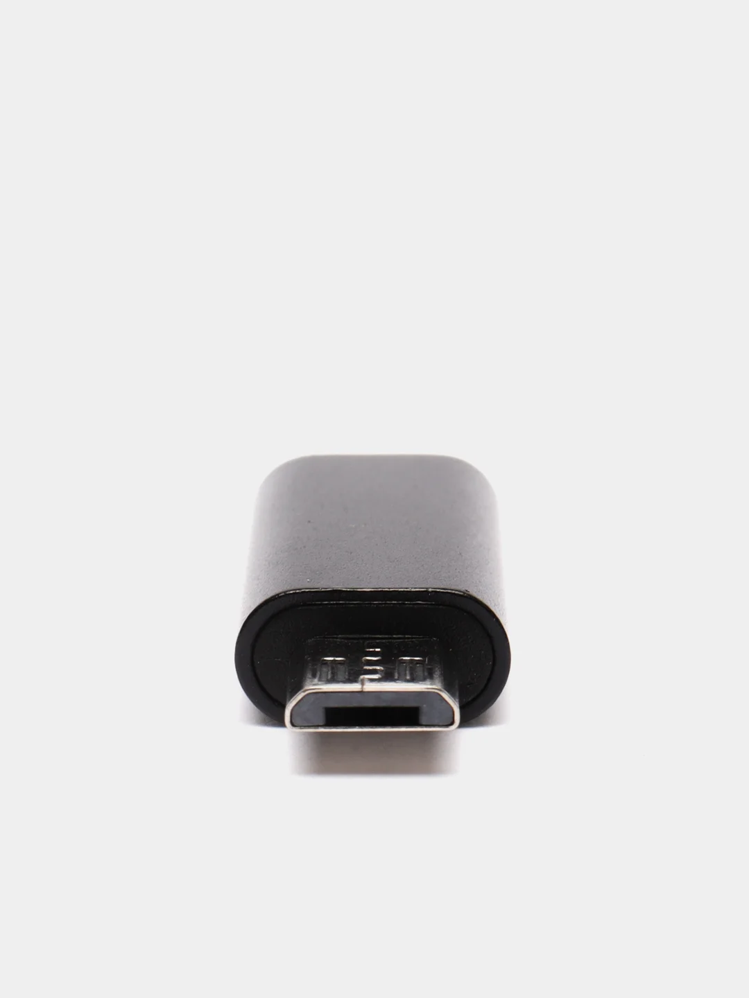 Черный адаптер переходник USB Type-C на micro USB otg