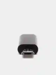 Черный адаптер переходник USB Type-C на micro USB otg