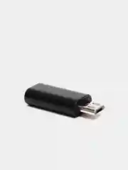 Черный адаптер переходник USB Type-C на micro USB otg