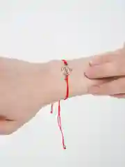 Бирюзовый браслет/ красная нить / браслет с подвеской