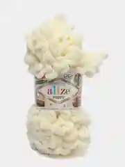 Слоновая кость пряжа Alize Puffy петельки