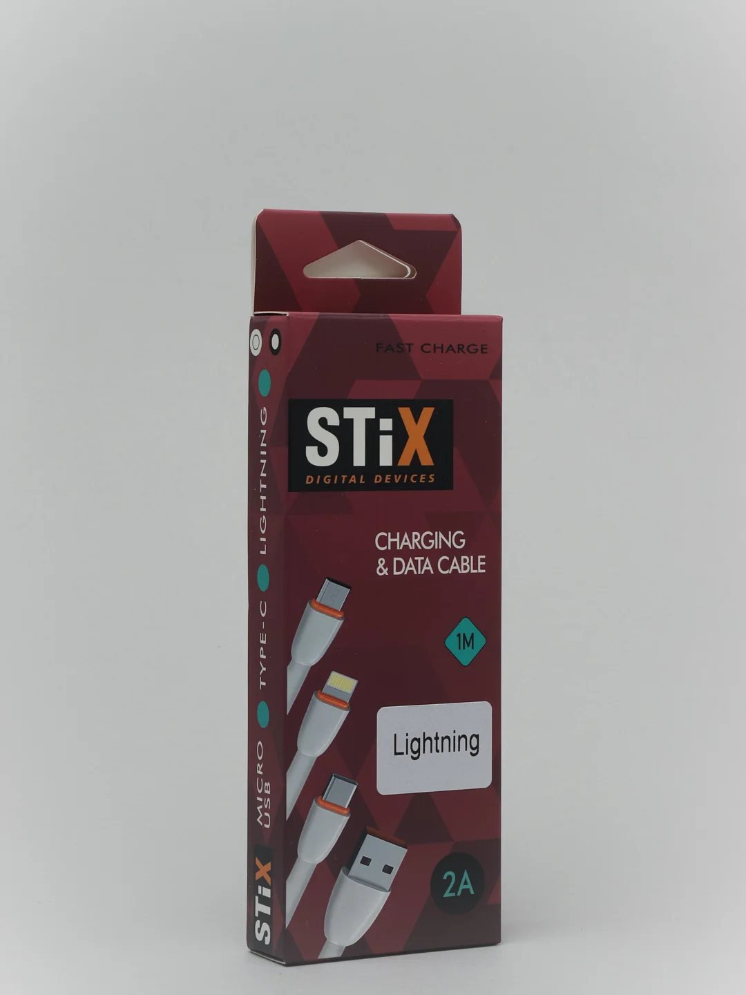 Кабель STIX FAST CHARGE (1М) плоский силикон