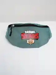 Оливковый поясная сумка детская BRAWL STARS, MINECRAFT, POCEMON, ХАГИ ВАГИ  КИСИ МИСИ