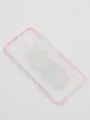 Конфетный чехол Huawei P40 Lite, Хуавей П40 Лайт, прозрачный плотный с рисунком и цветной рамкой