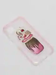 Конфетный чехол Huawei P40 Lite, Хуавей П40 Лайт, прозрачный плотный с рисунком и цветной рамкой
