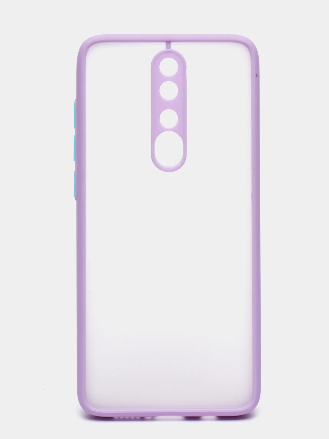 Лавандовый чехол Xiaomi Redmi Note 8 Pro пластиковый матовый с цветными кнопками (Редми Нот 8 Про)