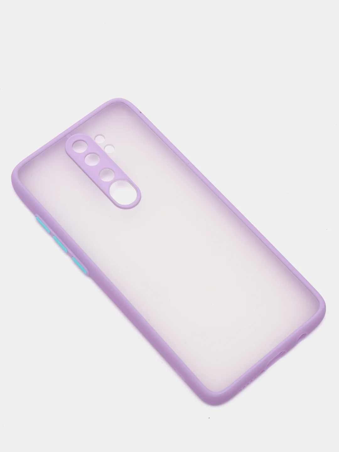 Лавандовый чехол Xiaomi Redmi Note 8 Pro пластиковый матовый с цветными кнопками (Редми Нот 8 Про)
