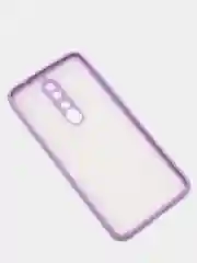 Лавандовый чехол Xiaomi Redmi Note 8 Pro пластиковый матовый с цветными кнопками (Редми Нот 8 Про)