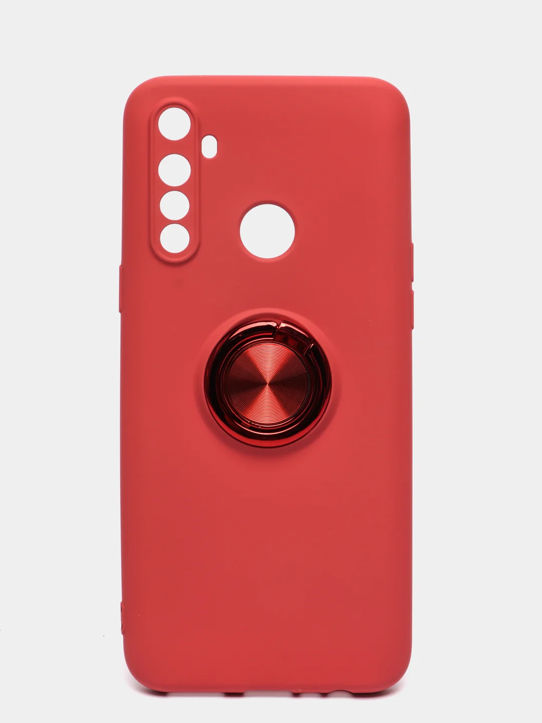 Терракотовый чехол Realme C3 / 5 / 6i  Реалми С3 / 5 / 6ай силиконовый с кольцом держателем
