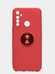 Терракотовый чехол Realme C3 / 5 / 6i  Реалми С3 / 5 / 6ай силиконовый с кольцом держателем