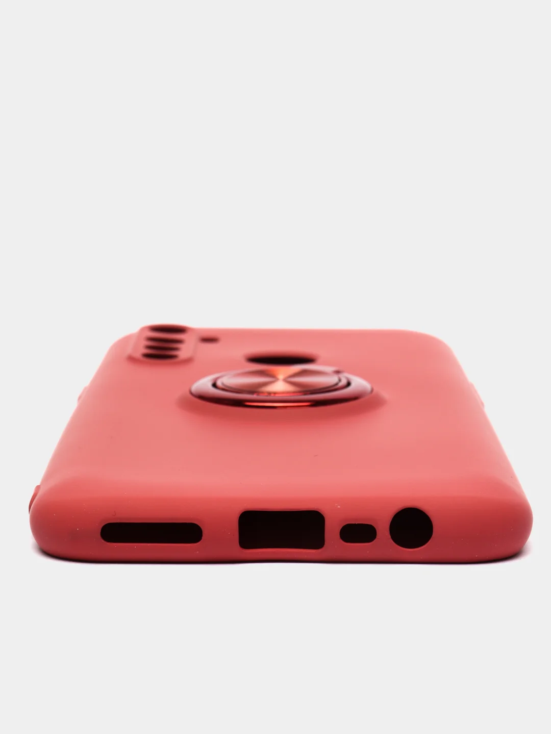 Терракотовый чехол Realme C3 / 5 / 6i  Реалми С3 / 5 / 6ай силиконовый с кольцом держателем