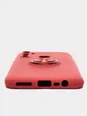Терракотовый чехол Realme C3 / 5 / 6i  Реалми С3 / 5 / 6ай силиконовый с кольцом держателем