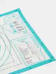 Коврик кулинарный для выпечки и раскатки теста "Termico", большой 45*65 см., с ножом