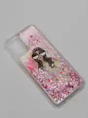 Красный чехол Samsung Galaxy A02s, Галакси А02с силиконовый переливающийся жидкий с блестками