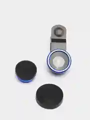 Синий объектив на телефон