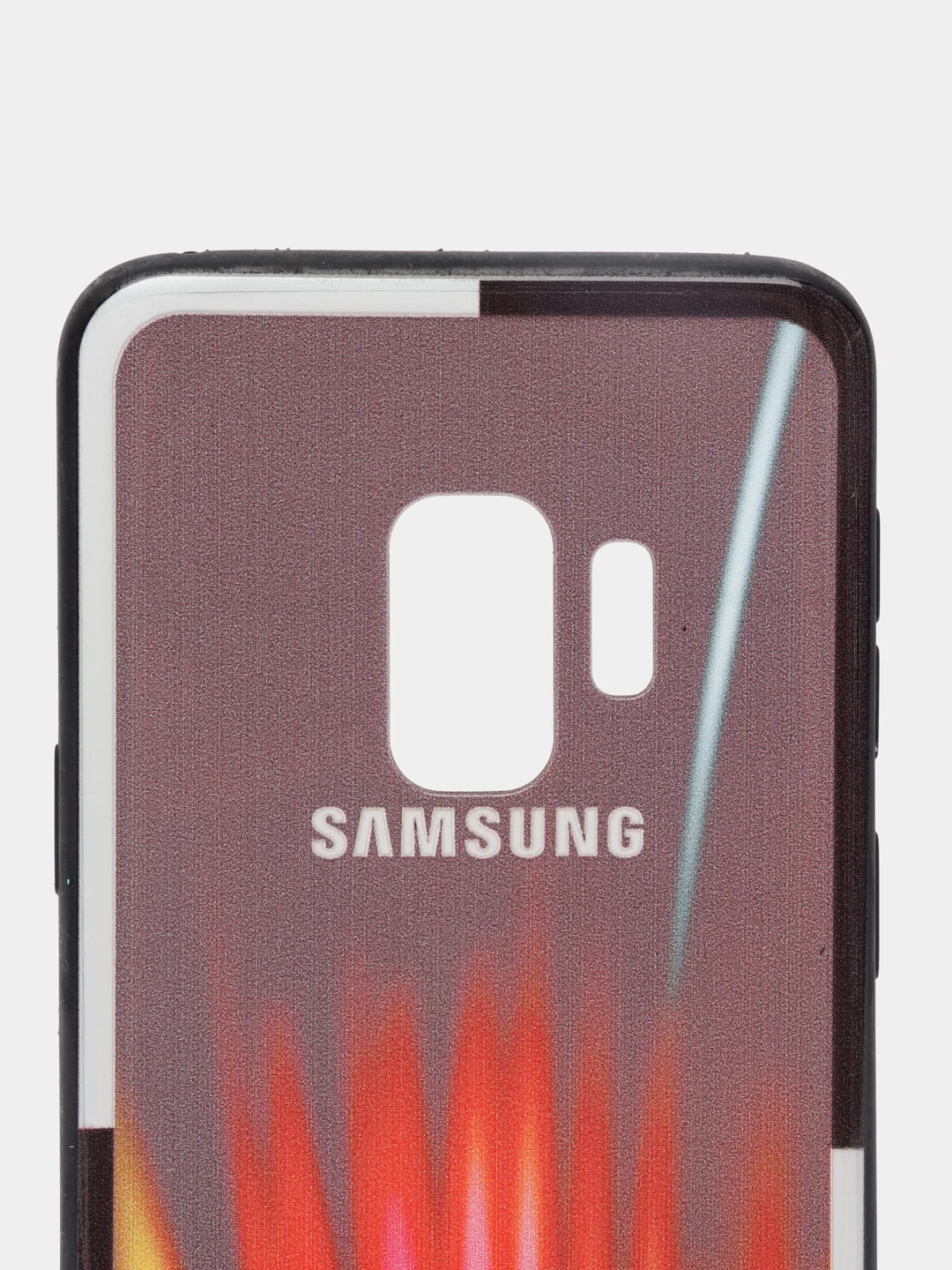 Чехол-накладка Samsung S9 радуга, меняет цвет на телефоне