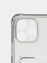 Серый чехол для iPhone 7/8 Plus/XR/11/12/13/Pro/Pro Max, силиконовый, с карманом для карт