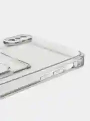 Серый чехол для iPhone 7/8 Plus/XR/11/12/13/Pro/Pro Max, силиконовый, с карманом для карт