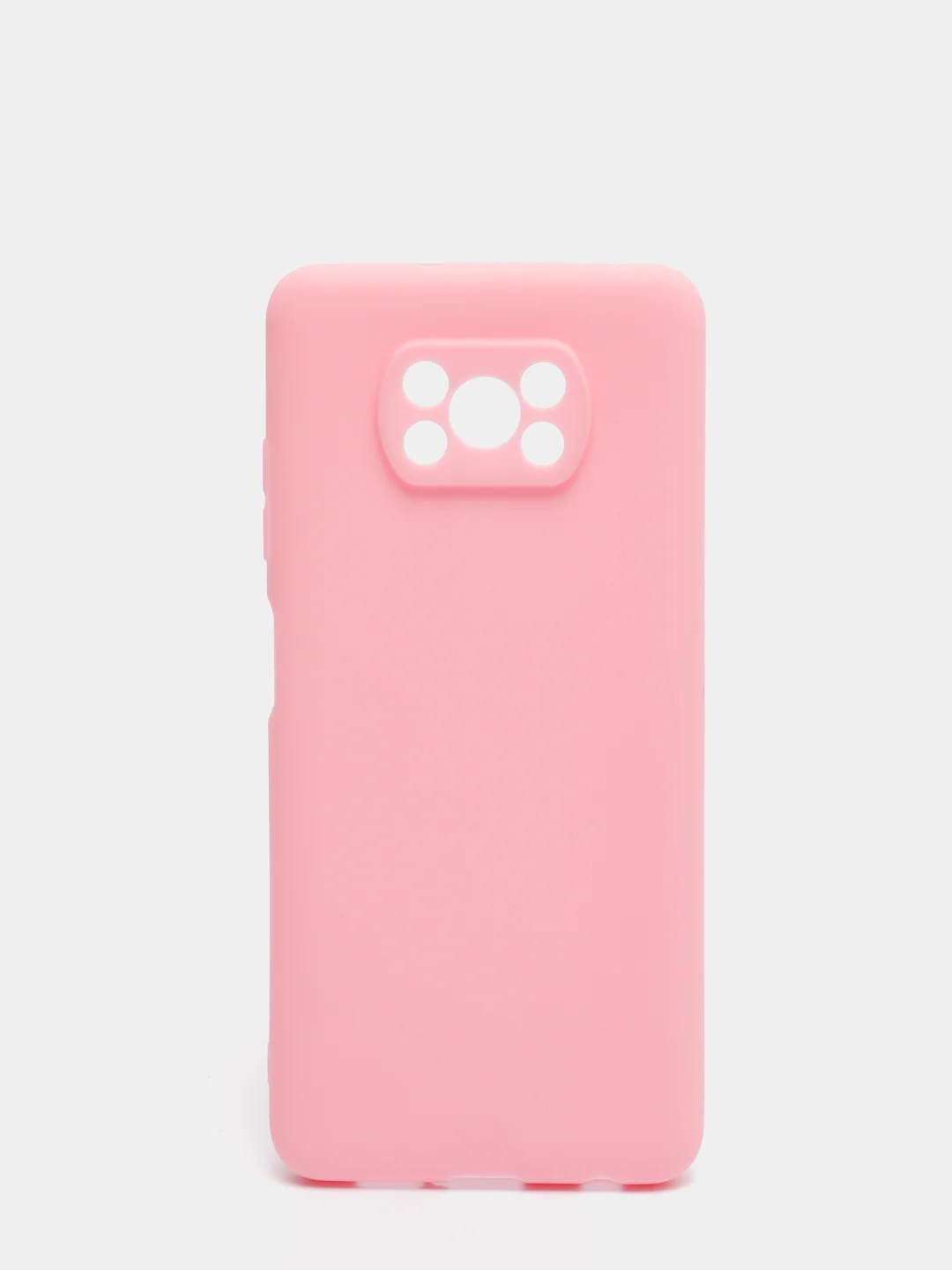 Розовый чехол Xiaomi Poco X3 NFC / Poco X3 Pro силиконовый матовый, цветной