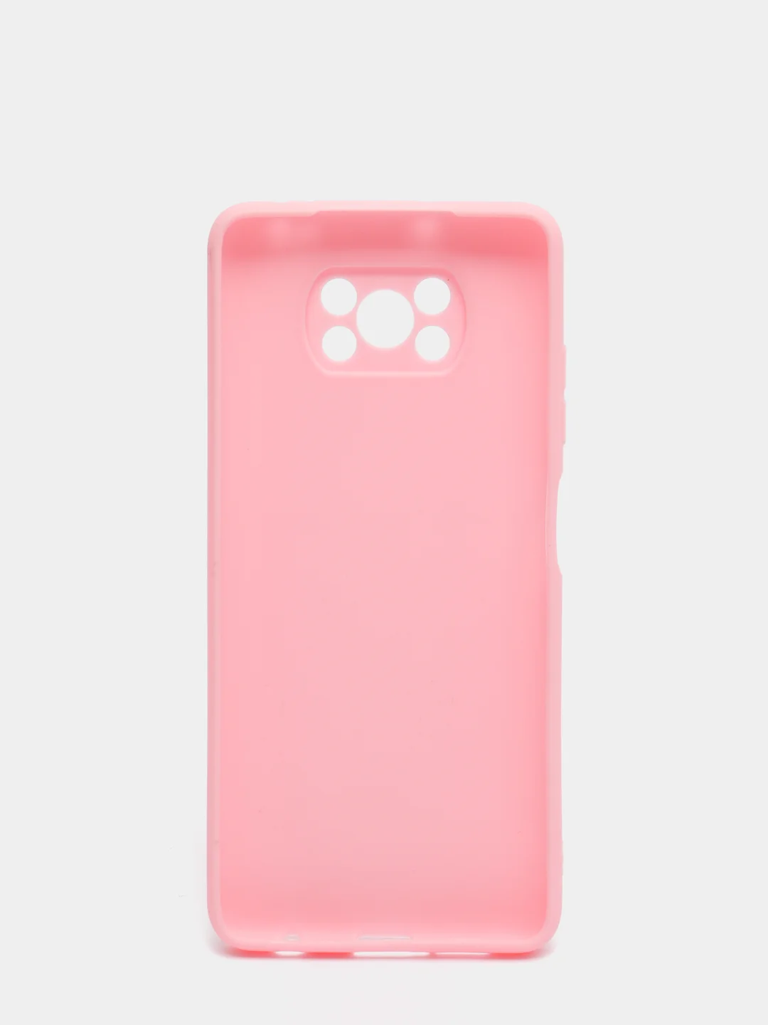 Розовый чехол Xiaomi Poco X3 NFC / Poco X3 Pro силиконовый матовый, цветной