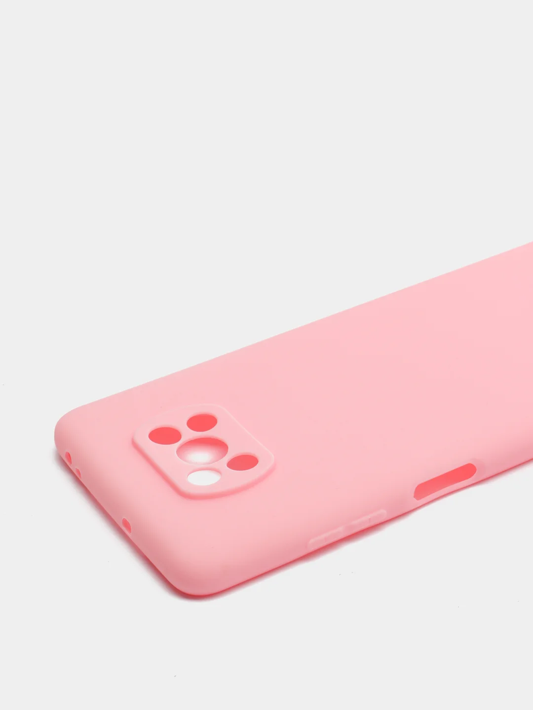 Розовый чехол Xiaomi Poco X3 NFC / Poco X3 Pro силиконовый матовый, цветной