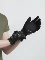 Черный перчатки для езды на мототехнике, с защитными вставками