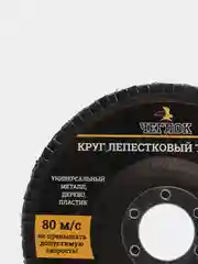 Круг лепестковый торцевой (КЛТ), 125 х 22 мм, шлифовальный, серия Про, Чеглок