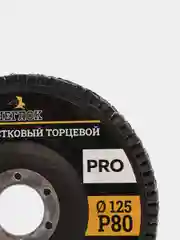 Круг лепестковый торцевой (КЛТ), 125 х 22 мм, шлифовальный, серия Про, Чеглок