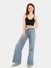 Черный топ женский базовый