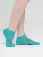 Зеленый носки с принтом "Том и Джерри"