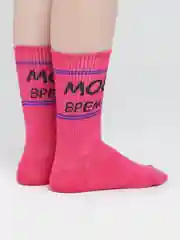 Тёмно-розовый носки мужские средней длины