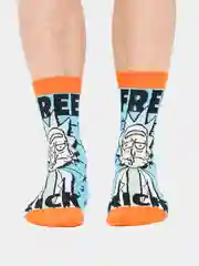 Голубой носки Rick and Morty (Рик и Морти), унисекс