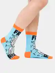 Голубой носки Rick and Morty (Рик и Морти), унисекс