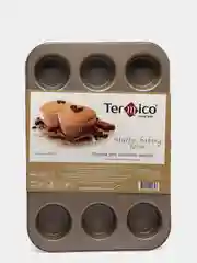 Золотой форма для выпечки кексов "Termico", Gold, Classico, 12 штук