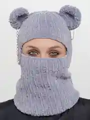 Серый балаклава Велюровая унисекс