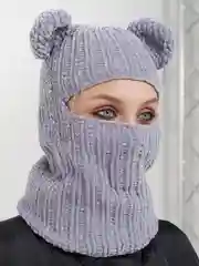 Серый балаклава Велюровая унисекс