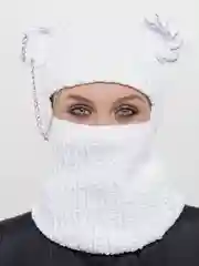 Белый балаклава Велюровая унисекс