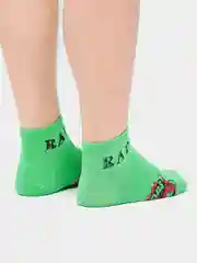 Зеленый носки мужские, цветные, с принтом