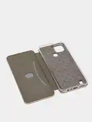 Золотой чехол-книжка для Realme C21 2021