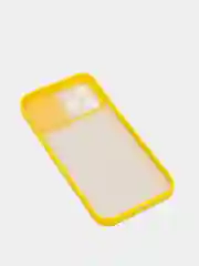 Желтый чехол для Айфон iPhone 11 Pro, Max 12, 13 mini, 14 Plus, 15 с защитой для камеры