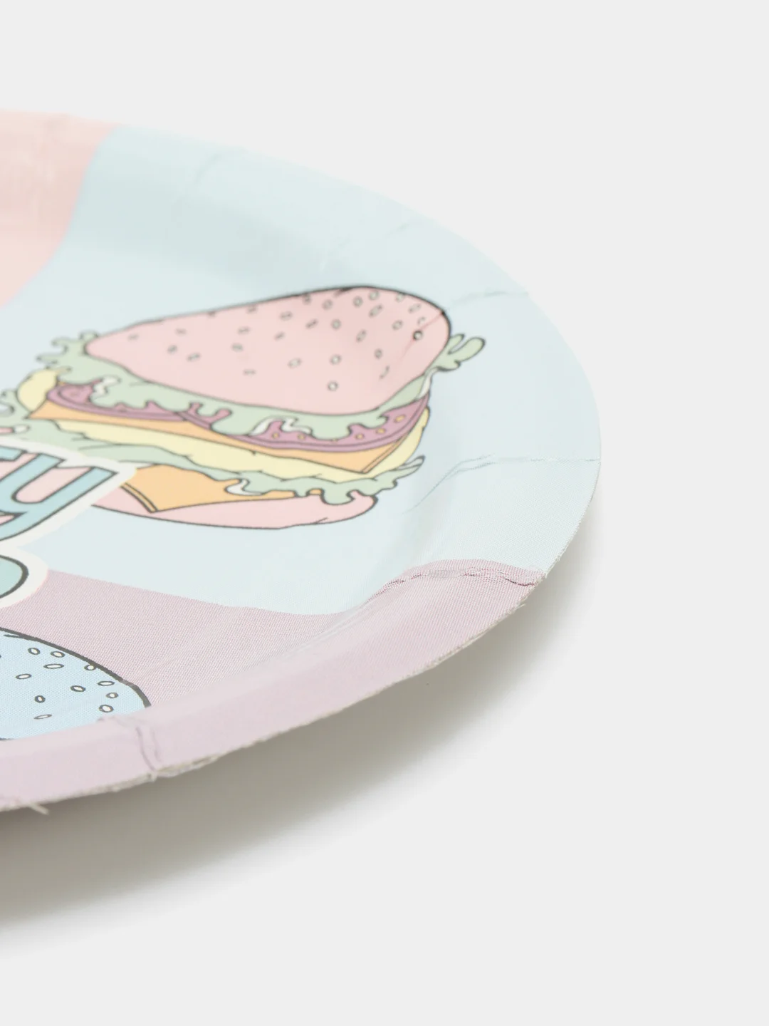 Тарелка бумажная "Beauty burger", 1 шт