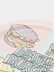 Тарелка бумажная "Beauty burger", 1 шт