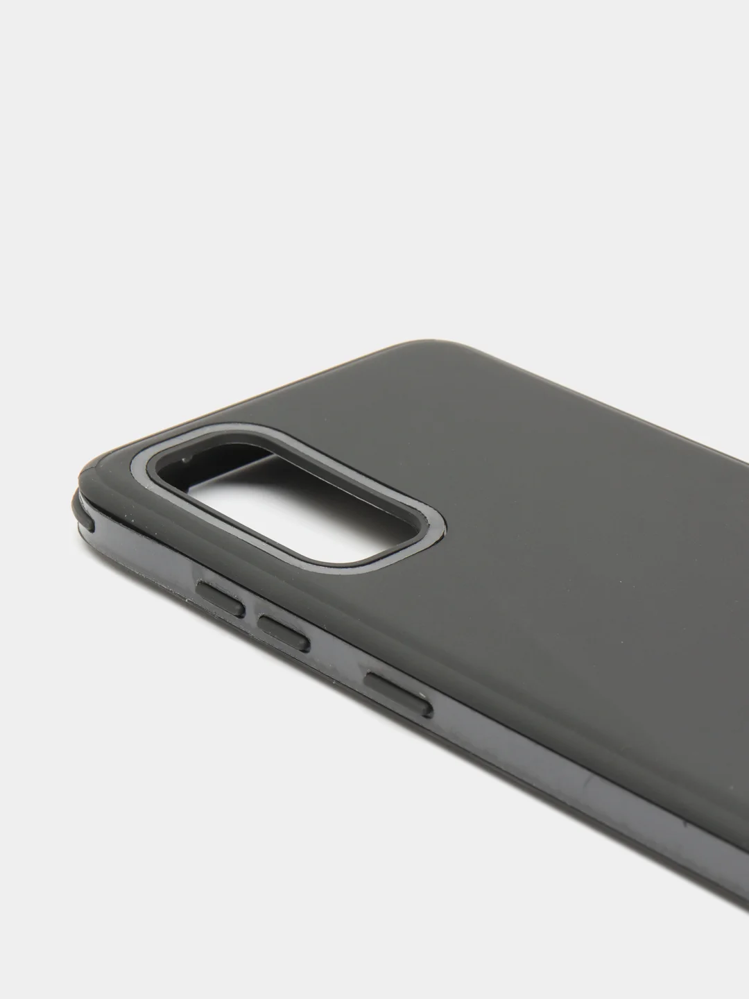 Черный чехол усиленный с рамкой для Samsung Galaxy S20, силиконовый