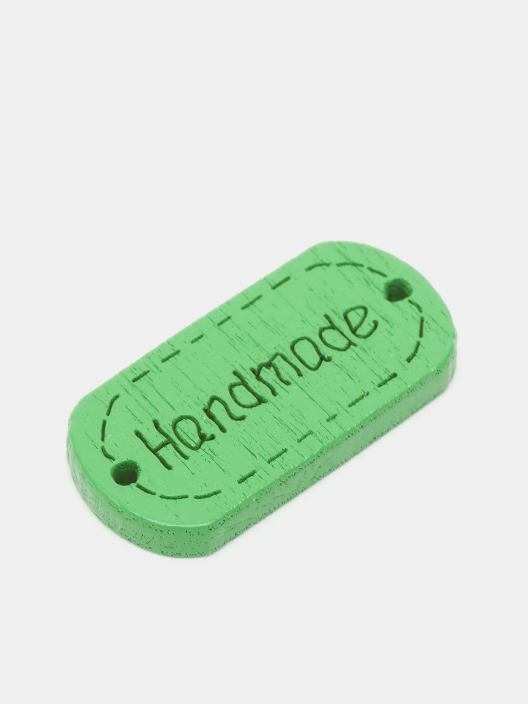 Зеленый бирки "Hand made", 10штук