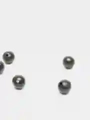 Черный бусины резиновые стопорные