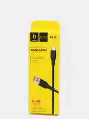 Кабель USB Denmen Micro USB/ Type-C/ Lightning, 2.4A, Fast Charge